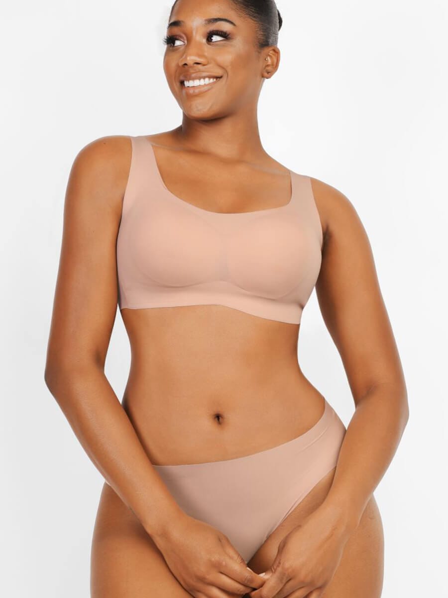 Everyday Comfort Wireless Bust Support Push-Up Bra - Auxieswear