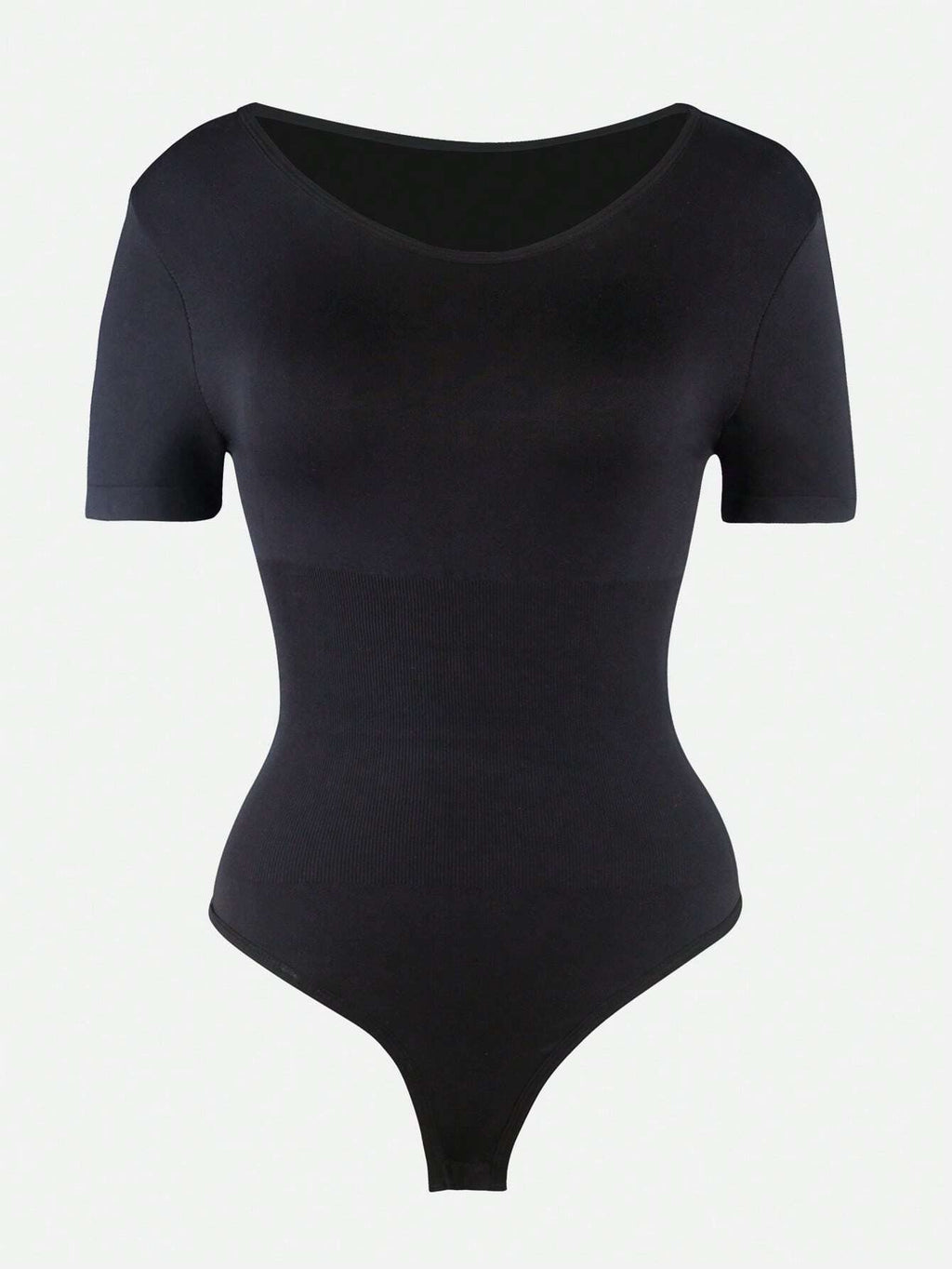 Short Sleeve Waist and abdomen Sculpt Bodysuit - Auxieswear