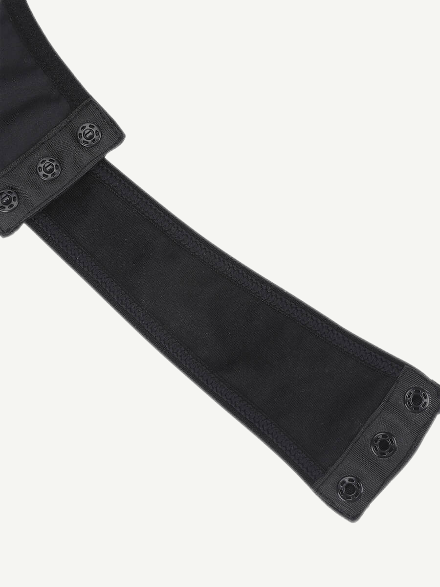 Square-Neck Short-Sleeve Tummy Control Body Shaper - Auxieswear