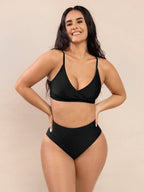 Sculpting High Waist One Piece Bikini Bottoms