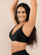 Cross Front One Piece Swimsuit Top with Adjustable Straps