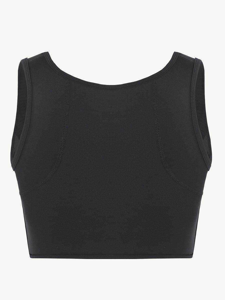Front Zipper High Support Sports Top Bra - Auxieswear