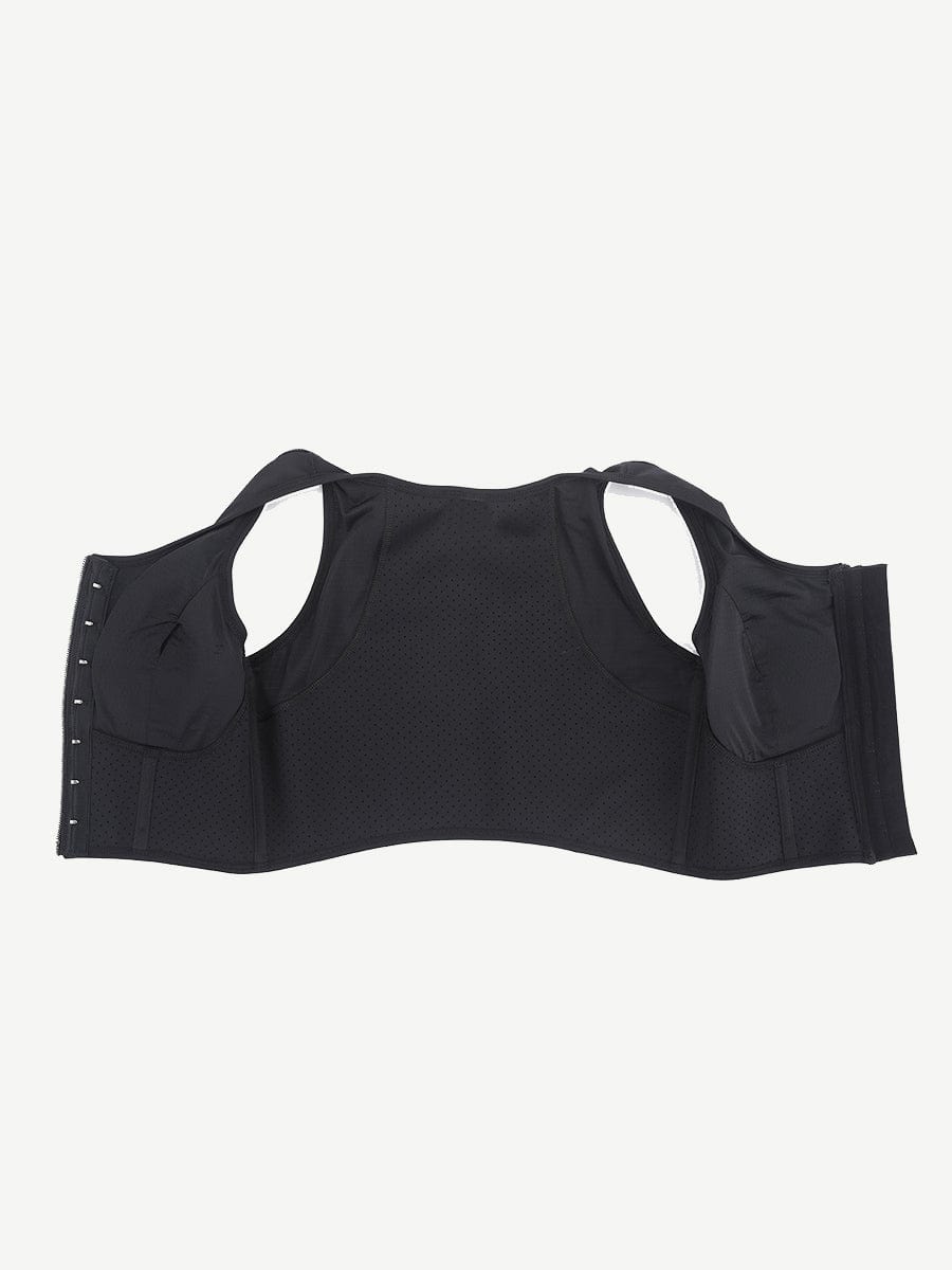 Front Zipper High Support Sports Top Bra - Auxieswear