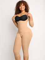 Knee-Length U-Shaped Tummy and Thighs Slimming Full Body Shaper