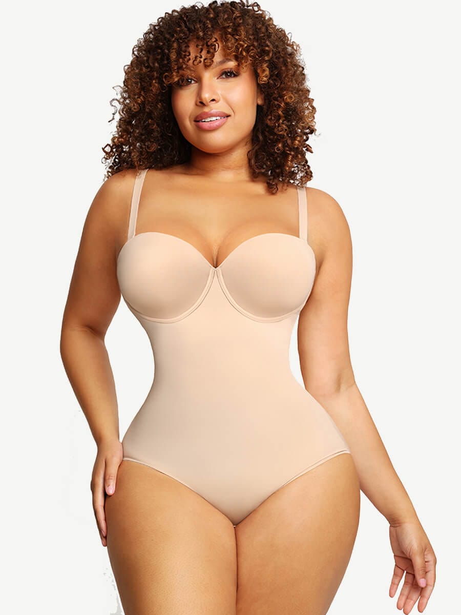 All-in-One Sweetheart Neckline Shaping Bodysuit - Auxieswear