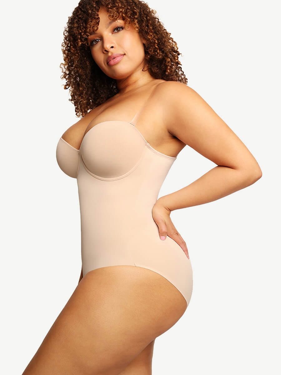 All-in-One Sweetheart Neckline Shaping Bodysuit - Auxieswear