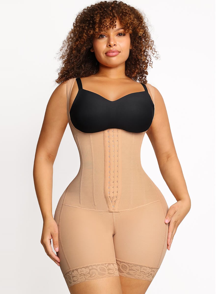 Tummy Control Body Shaper With 6 Steel Bones - Auxieswear