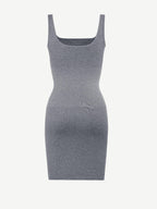Square Neck Snatched Body Shaping Dress
