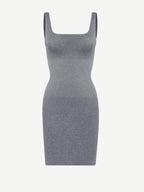 Square Neck Snatched Body Shaping Dress