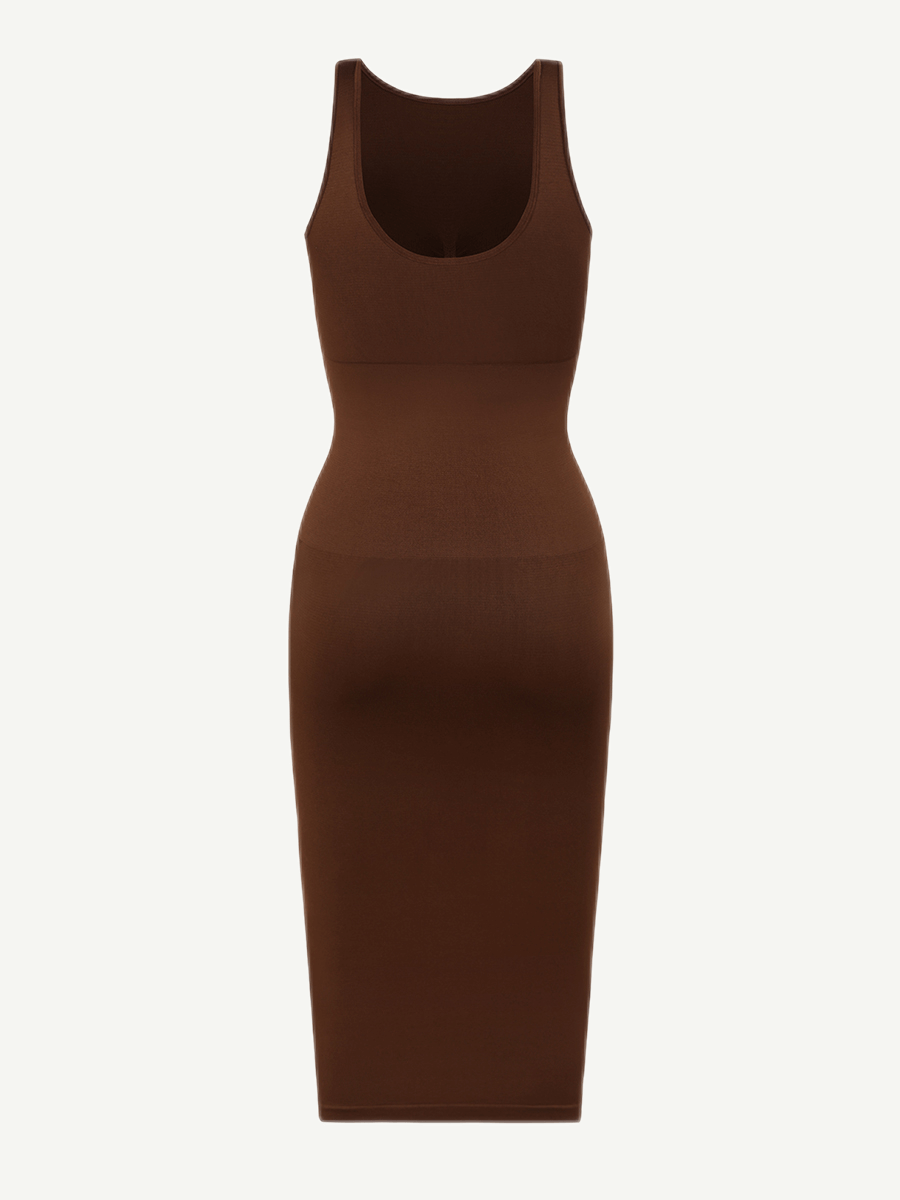 U-Back Body Shaping Midi Shapewear Dress