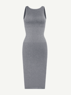 U-Back Body Shaping Midi Shapewear Dress