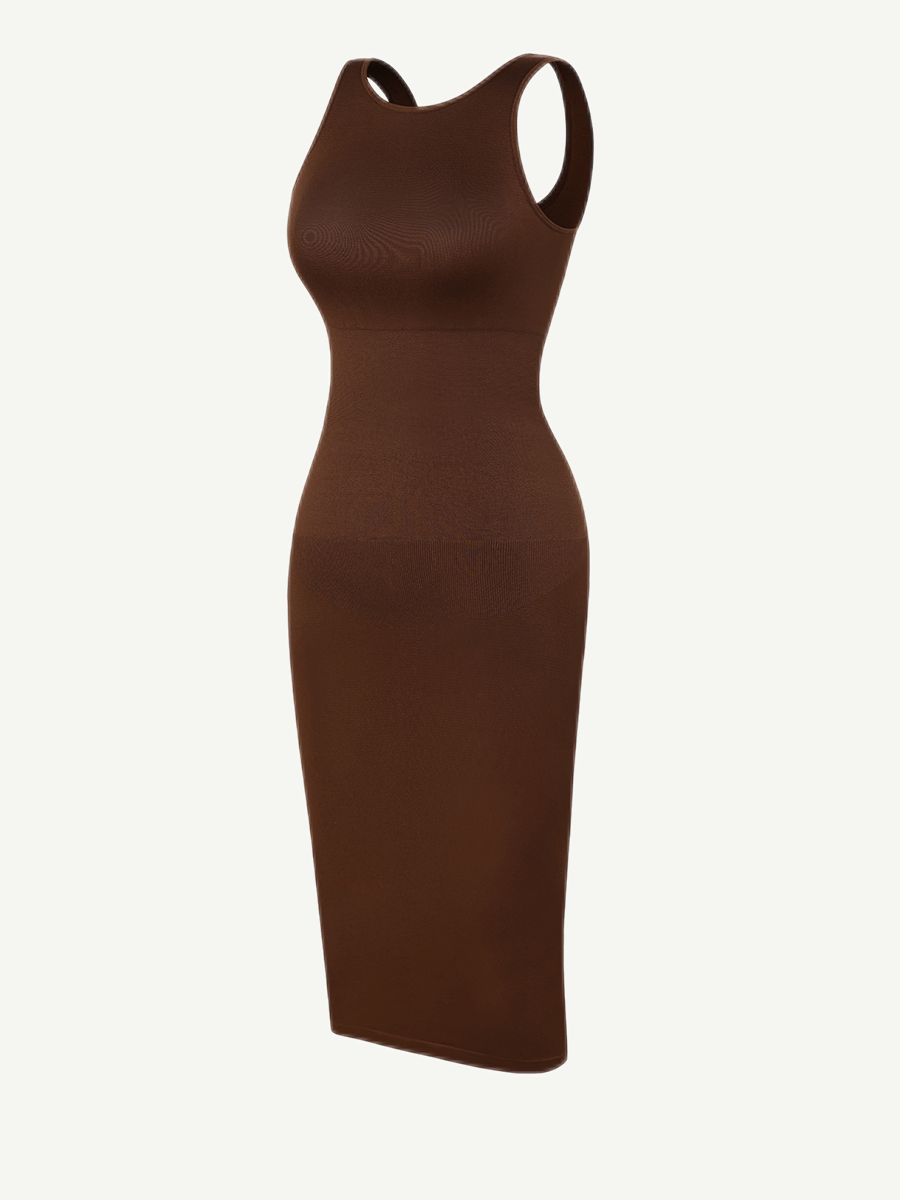 U-Back Body Shaping Midi Shapewear Dress