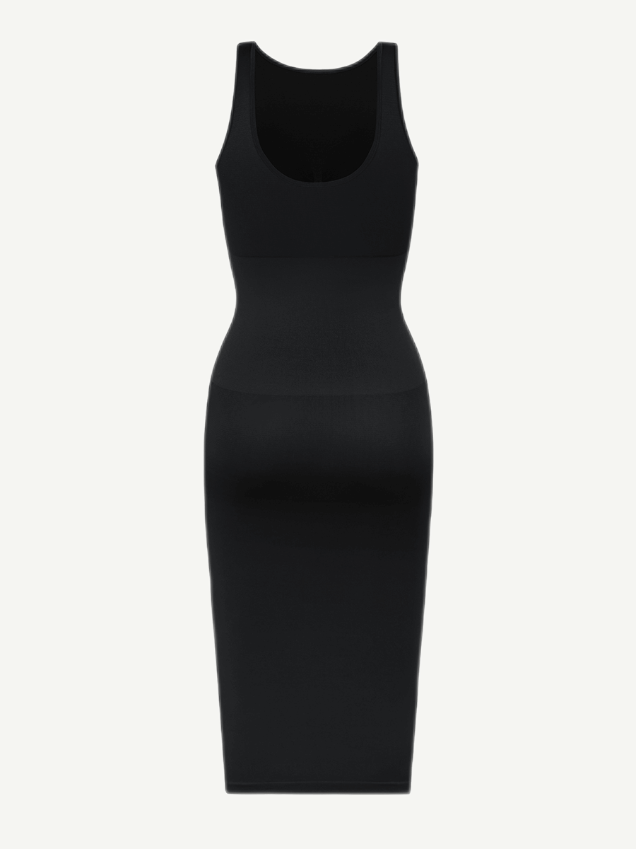 U-Back Body Shaping Midi Shapewear Dress