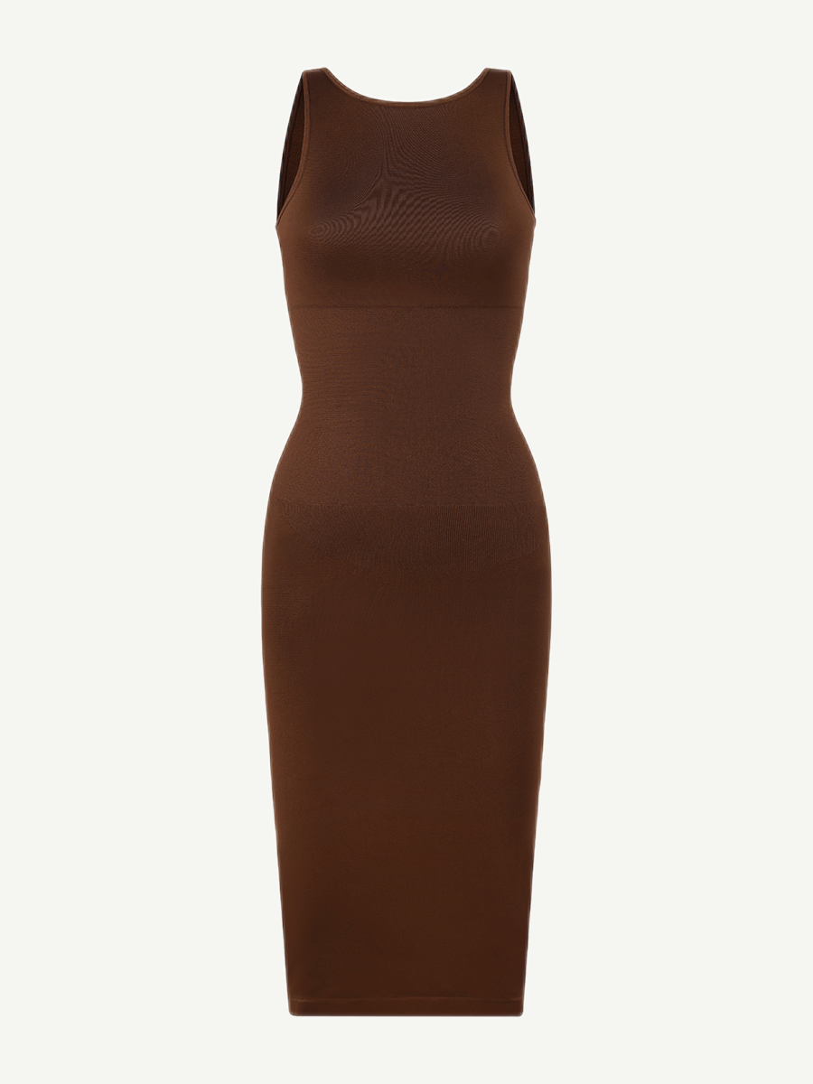 U-Back Body Shaping Midi Shapewear Dress
