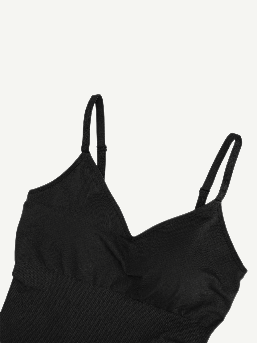 V-Neck Body Shaping Midi Dress - Auxieswear