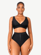 Bikini Top with Surplice Neck & Adjustable Straps