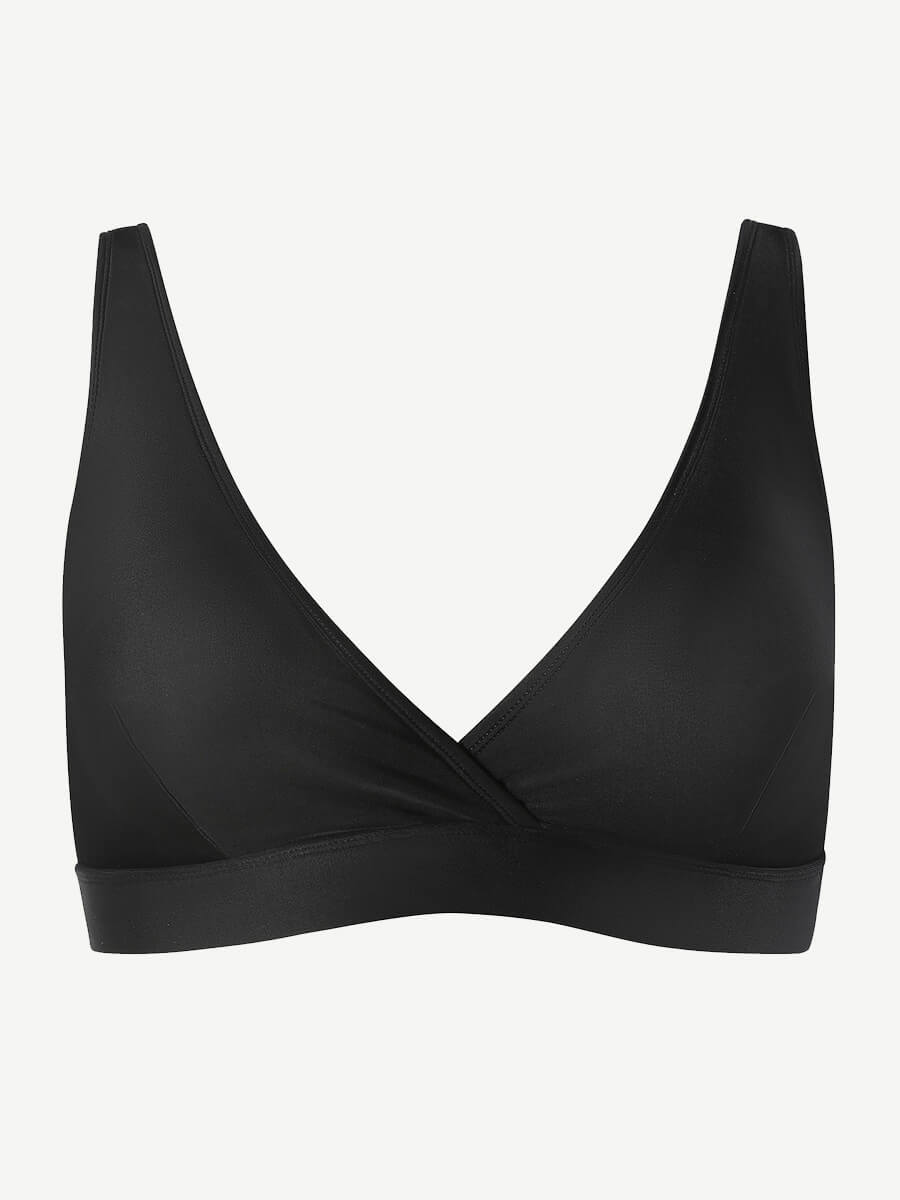 Bikini Top with Surplice Neck & Adjustable Straps