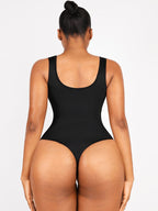 Tummy Control One-Piece Swimsuit with Waterproof Zip Line