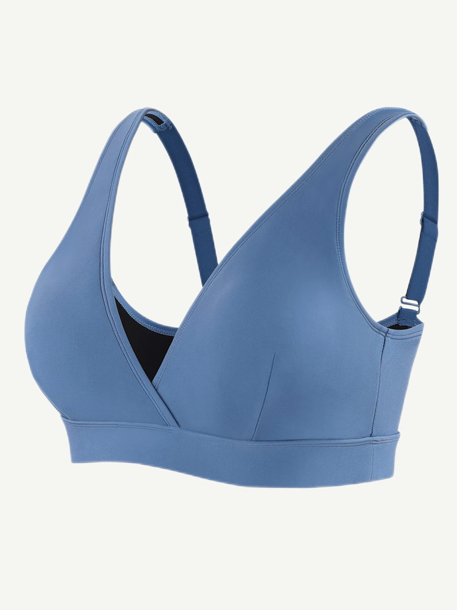 Bikini Top with Surplice Neck & Adjustable Straps