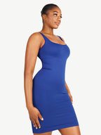 Square Neck Snatched Body Shaping Dress