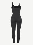 High-Stretch Tummy Control Jumpsuit with Removable Pads