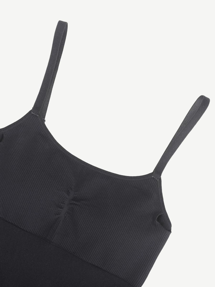 High-Stretch Tummy Control Jumpsuit with Removable Pads