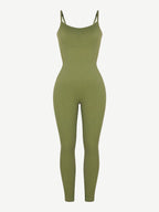 High-Stretch Tummy Control Jumpsuit with Removable Pads