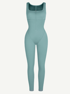 Sweat-Boosting Jumpsuit With Front Zipper