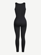 Sweat-Boosting Jumpsuit With Front Zipper