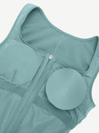 Sweat-Boosting Jumpsuit With Front Zipper