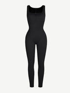 Sweat-Boosting Jumpsuit With Front Zipper
