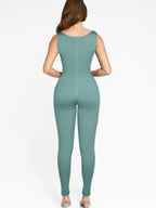 Sweat-Boosting Jumpsuit With Front Zipper