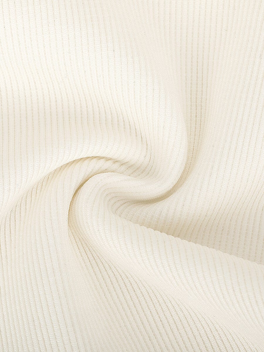 Scoop Neck Cap Sleeve Form-Fitting Bodysuit - Auxieswear