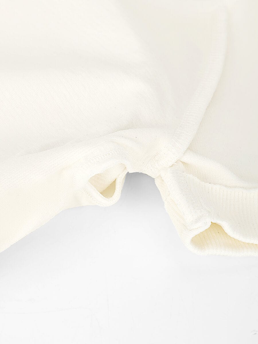 Scoop Neck Cap Sleeve Form-Fitting Bodysuit - Auxieswear