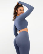 Double-Layered Body Sculpting Seamless Fitness Suit