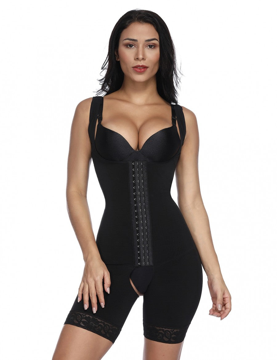 Triple-Layer Abdomen Design Firm Compression Body Shaper - Auxieswear