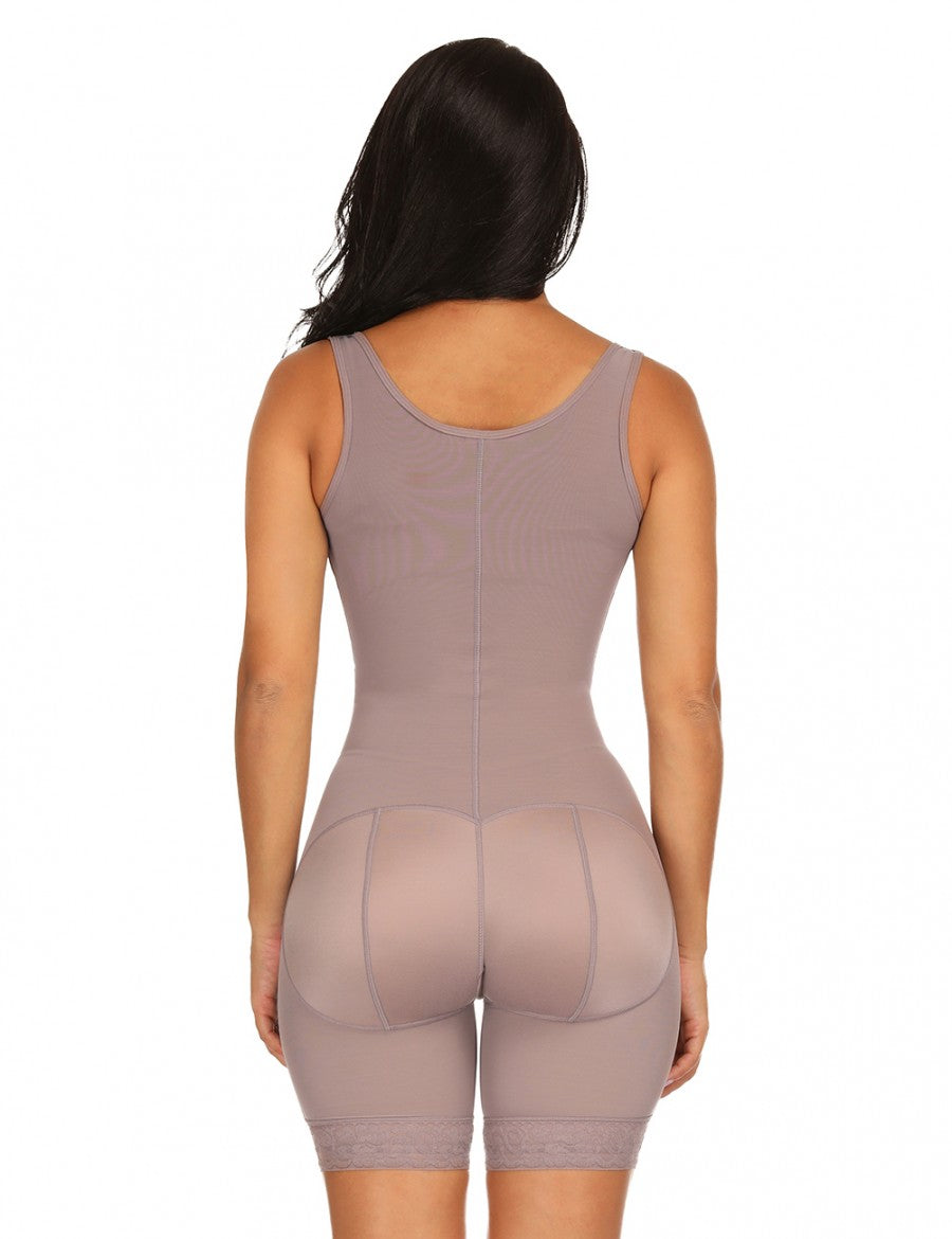 Triple-Layer Abdomen Design Firm Compression Body Shaper - Auxieswear