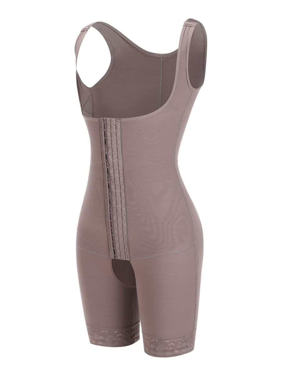 Triple-Layer Abdomen Design Firm Compression Body Shaper - Auxieswear
