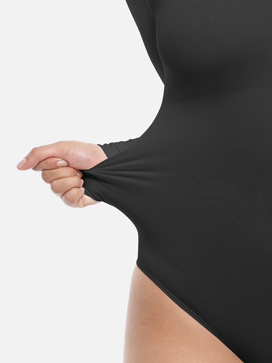 Long Sleeve Slim Corset Bodysuit