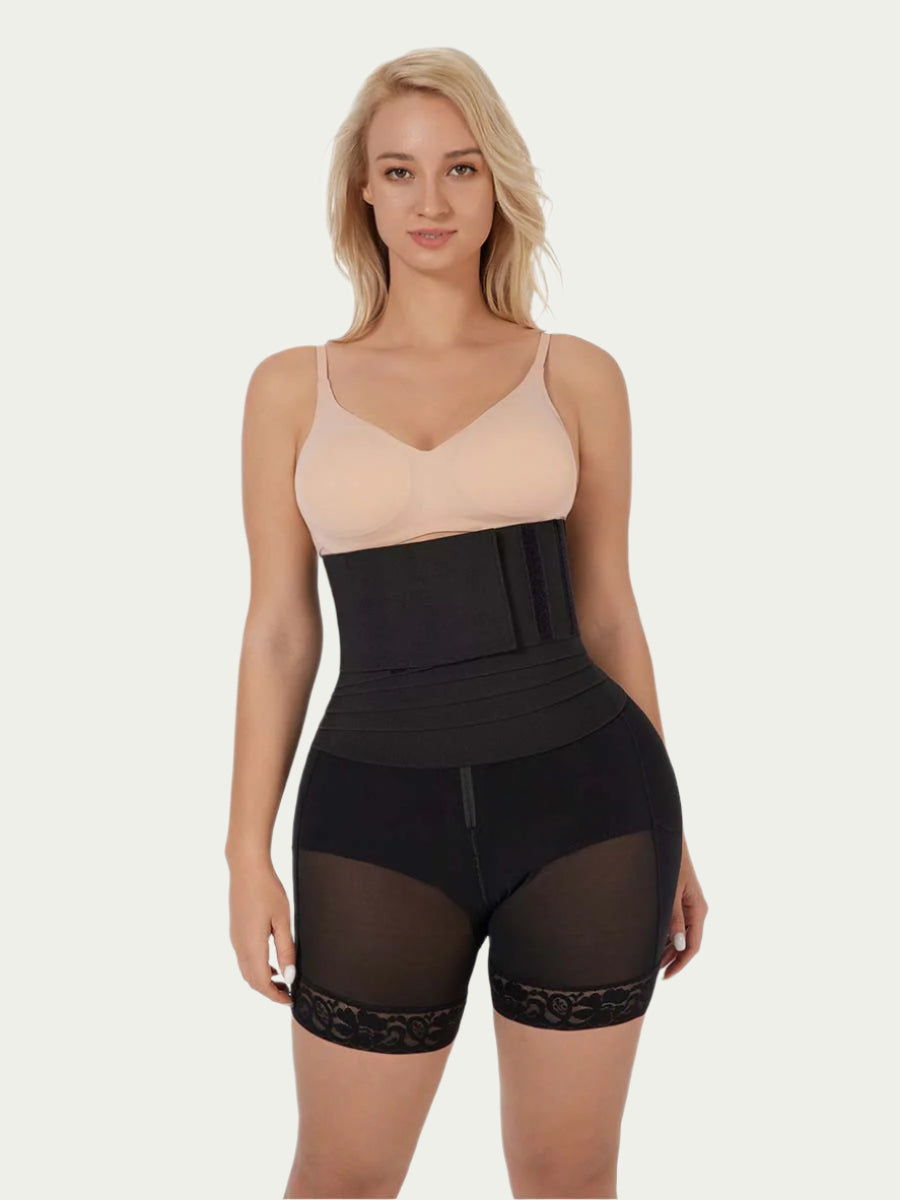 Thigh Slimmer with Rubber String Waist Trainer - Auxieswear