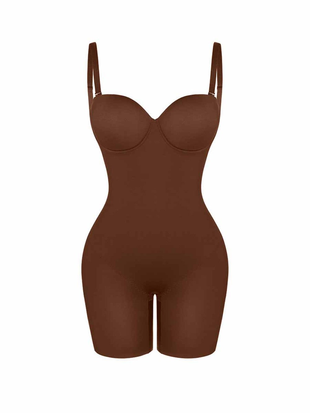 Back Smoothing Strapless Push-Up Bodysuit