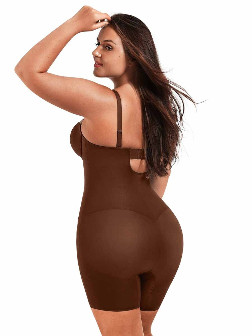 Back Smoothing Strapless Push-Up Bodysuit