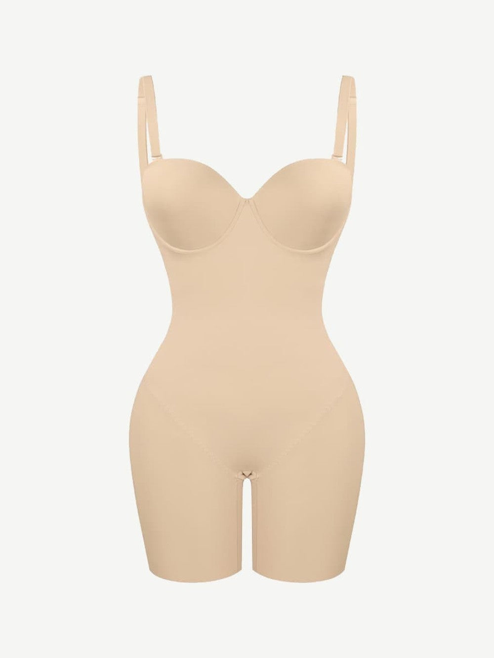 Back Smoothing Strapless Push-Up Bodysuit