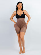 High Waist Trimming Thigh Slimmer with Steel Bones