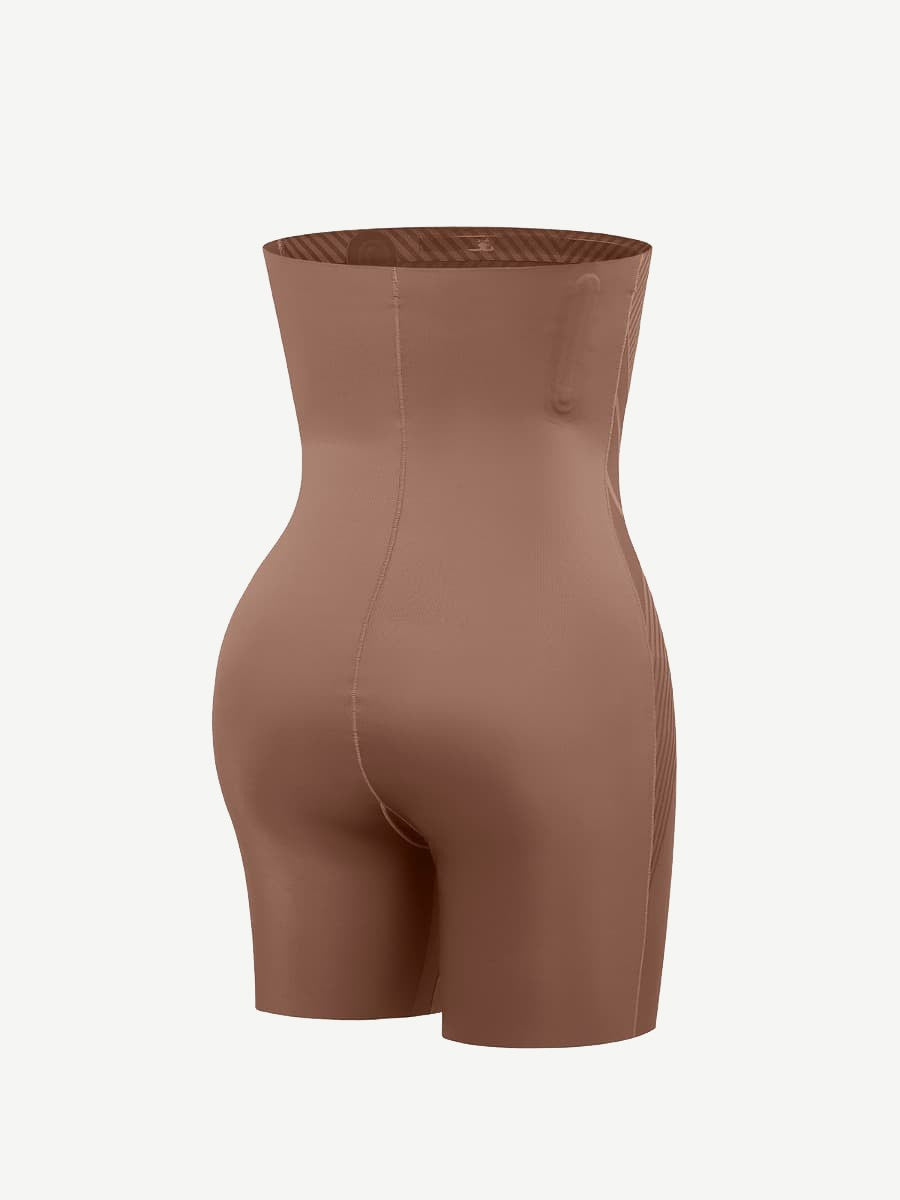 High Waist Trimming Thigh Slimmer with Steel Bones