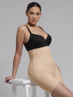 High Waist Trimming Thigh Slimmer with Steel Bones
