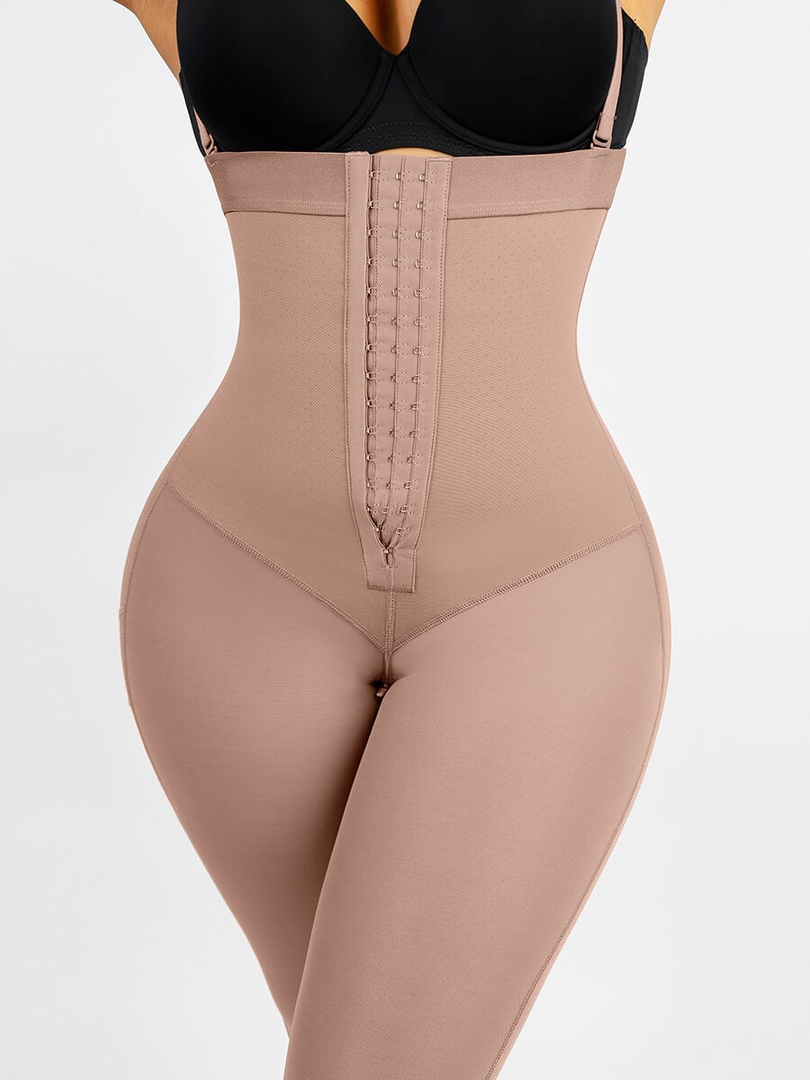 Latex Open Bust Tummy Control Body Shaper - Auxieswear