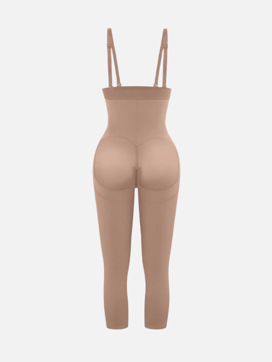 Latex Open Bust Tummy Control Body Shaper - Auxieswear