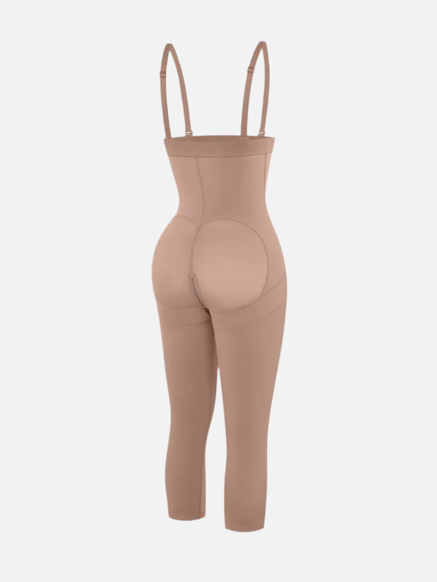 Latex Open Bust Tummy Control Body Shaper - Auxieswear