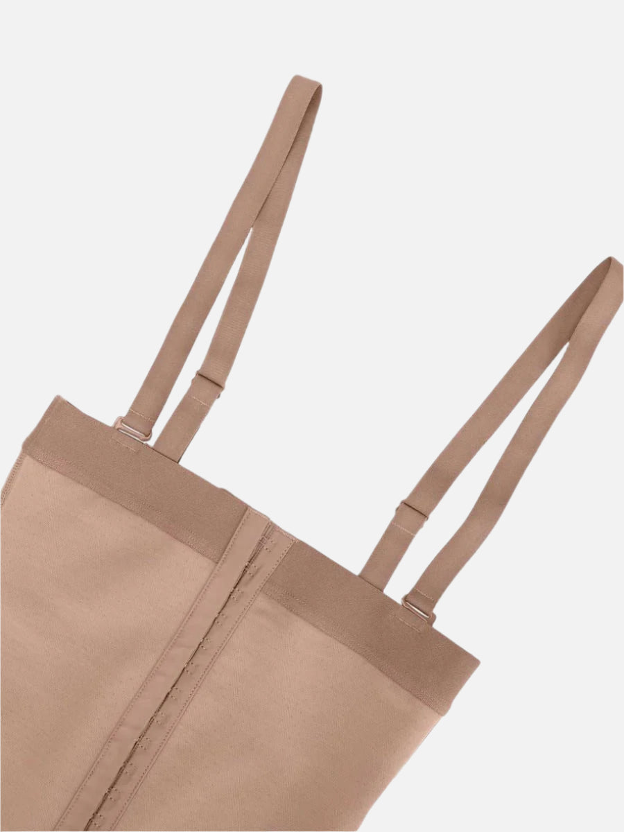 Latex Open Bust Tummy Control Body Shaper - Auxieswear